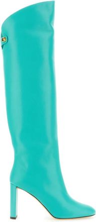 Maisons Skorpios Skorpios Boots - Dames - Laarzen met Hak - Blauw - 36 EU - Denim - Schoenen