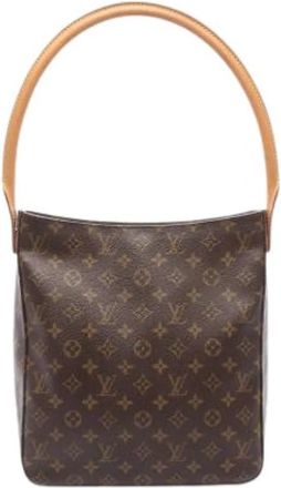Louis Vuitton Pre-owned Vintage Monogram Schoudertas - Dames - Vintage Schoudertas - Bruin - ONE Size - Leer - Vintage