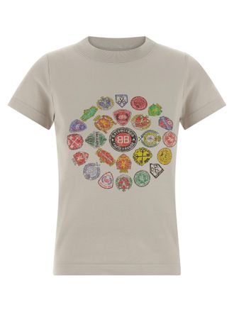 Balenciaga Womens Logo Print T-Shirt