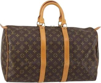 Louis Vuitton Pre-owned Weekend Bags, female, Brown, Size: ONE SIZE Pre-owned Weekend Bag