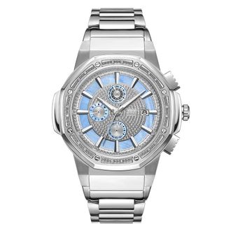JBW Saxon Quartz Blue Dial Unisex Watch JB-6101-M