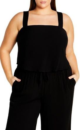 City Chic Mystic Camisole Top in Black at Nordstrom Rack, Size Xxs/12W