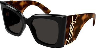 Saint Laurent Blaze Zonnebril - Dames - Zonnebrillen - Zwart - 54 MM - Nylon - Accessoires