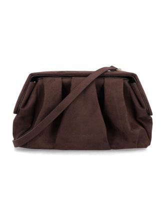 Themoir&egrave; Dark Brown Logo Clutch