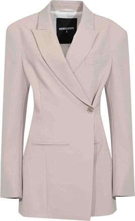 Patrizia Pepe Wrap Blazer In Viscose Blend Gabardine