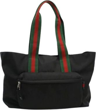 Gucci Pre-owned Tote Bags, male, Black, Size: ONE SIZE Pre-owned Tote Bag