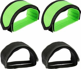 OEM Juego De 4 Correas Para Pedales Con Punteras Para Bicicletas Est&aacute;ticas De Nivel Principiante
