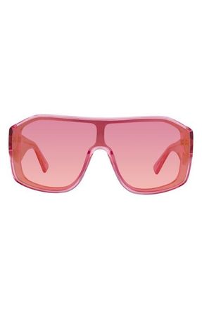 Kurt Geiger Mask Sunglasses in Crystal Pink/Pink at Nordstrom