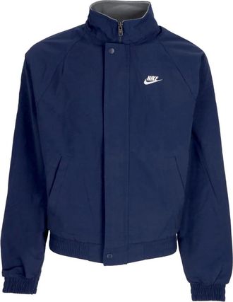 Nike Midnight Navy/Wit Waterafstotende Jas Herenclub - Heren - Regenjassen - Blauw - XL - Katoen - Fitness