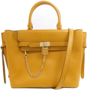 Michael Kors Pre-owned Handbags, female, Yellow, Size: ONE SIZE Pre-owned Leather shoulder-bags