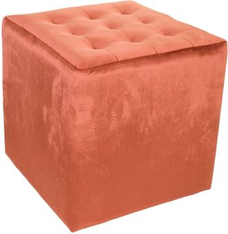 Wanderlust Deco Wanderlust Deco - Taburete Tapizado Naranja 40x40x38