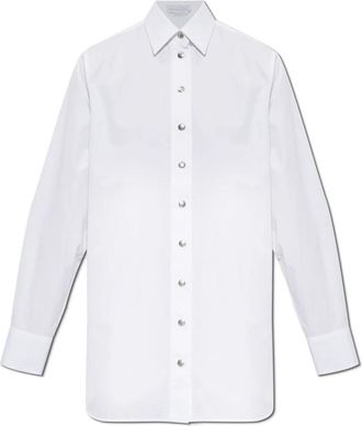 Stella McCartney Oversize Shirt - Dames - Overhemden - Wit - XS - Katoen - Overhemden