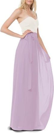 Joanna August Whitney Chiffon Wrap Maxi Skirt in Moondance at Nordstrom Rack, Size Small