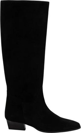 GANT Bassotte Hoge Laarzen - Dames - Cowboylaarzen - Zwart - 40 EU - Leer - Schoenen