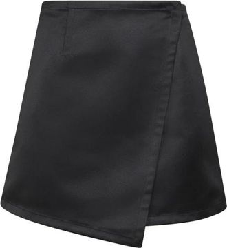 Co Wikkel Mini Rok - Dames - Korte rokken - Zwart - S - Polyester - Rokken