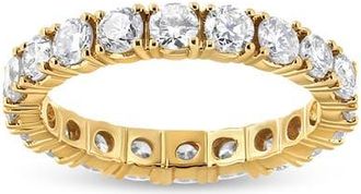 House of Brilliance 14K Yellow Gold 2.00 Cttw Round Cut Diamond Eternity Band at Nordstrom, Size 6.75