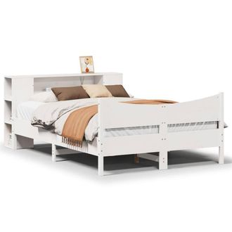 Berkfield Home Bed Frame without Mattress White 140x200 cm Solid Wood Pine