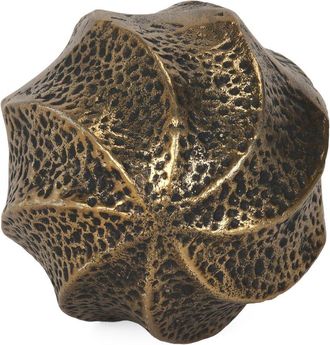 Mercana Imani Small Sculptural Textured Antiqued Metal Decorative Object