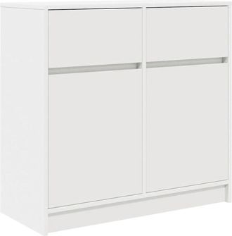 vidaXL Sideboard with Drawer White 80x34x76 cm Engineered Wood Vidaxl