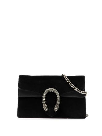 Gucci Borsa a tracolla Dionysus mini in velluto 2016-2025 - Nero