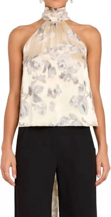 Amanda Uprichard Fontana Top In Snow Petal