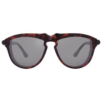 Burberry Grey Mirror Silver Pilot Mens Sunglasses BE4417U 41036G 58