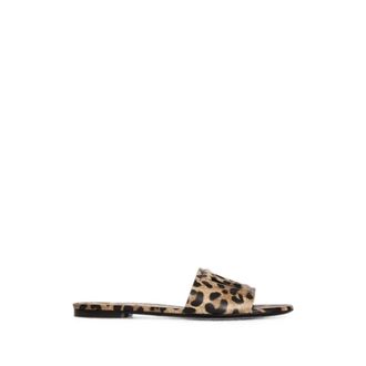 Dolce & Gabbana Schoenen, Dames, Bruin, 36 1/2 EU, Nylon, Ciabatta Flat