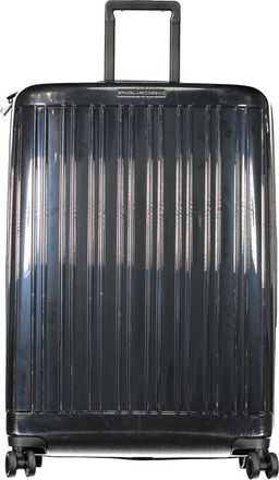 Piquadro Black Polycarbonate Mens Travel Mens Trolley