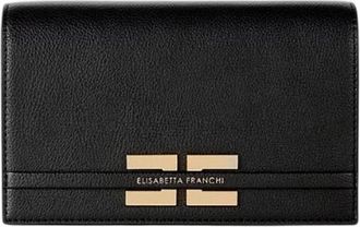 Elisabetta Franchi Leather Effect Chain Shoulder Bag