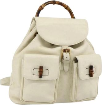 Gucci Pre-owned Backpacks, female, White, Size: ONE SIZE Pre-owned Vintage Backpack