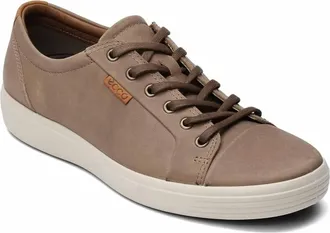 Ecco Mens Soft 7 Low-Top Sneakers In Brown