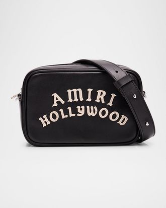Amiri Mens Amiri Hollywood Leather Camera Bag