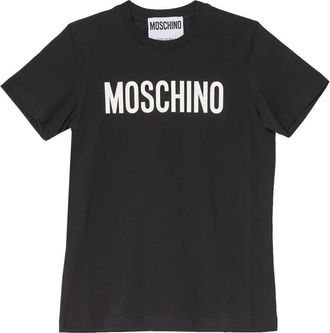Moschino Klassiek Zwart Katoenen T-shirt met Korte Mouwen - Dames - T-shirts - Zwart - M - Katoen - Tops