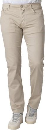 Jacob Cohen Beige Katoenen Slim Fit Jeans Bard - Heren - Chinos - Beige - W29 - Katoen - Broeken