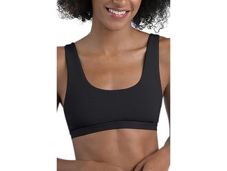 MeUndies U-Neck Bralette Womens Bra Black : SM, Elastane/Mesh