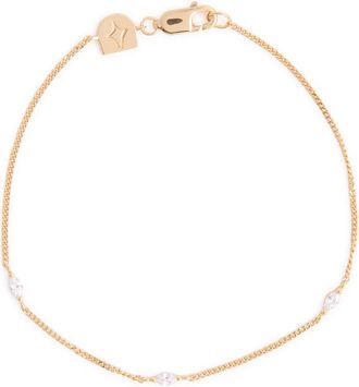 Astrid & Miyu Navette Crystal 18kt Gold-plated Bracelet - One Size