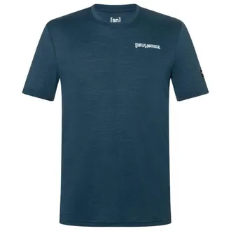 super.natural Peak Lovers Tee Merinoshirt f&uuml;r Herren | blau