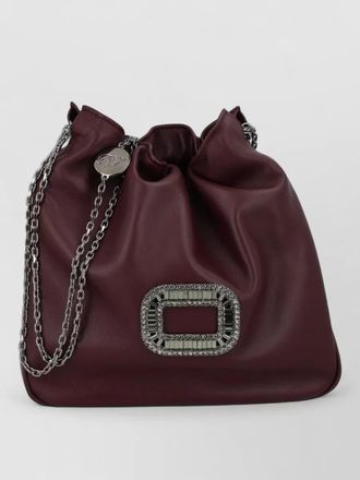 Roger Vivier chain strap bucket bag embellished buckle