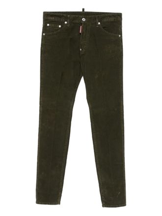 Dsquared2 corduroy slim-fit jeans - men - Cotton/Cotton/Elastane - 46 - Green