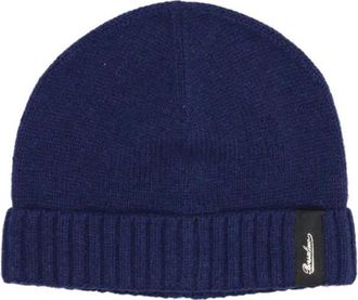 Borsalino Eco Cashmere Beanie - unisex - Hoeden - Blauw - ONE Size - Kasjmier - Accessoires