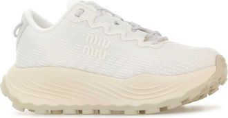 Miu Miu Womens Sneaker White Fabric