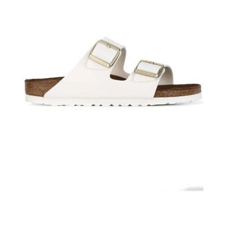 Birkenstock Arizona Birko-Flor Patent Smalle Pasvorm - Dames - Sandalen - Wit - 40 EU - Su&egrave;de - Schoenen