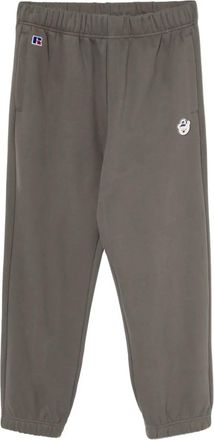 Chocoolate x Russell Athletic Pantaloni con motivo goffrato - Grigio
