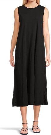 Elliott Lauren Enzyme Wash Sleeveless Maxi Dress With Pockets In Black