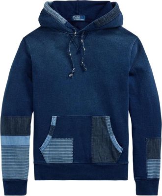 Polo Ralph Lauren Felpa in cotone con cappuccio - Blu