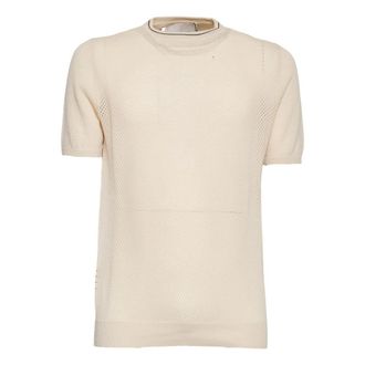 Amaranto Round-neck Knitwear, male, Beige, Size: S Round-neck Knitwear