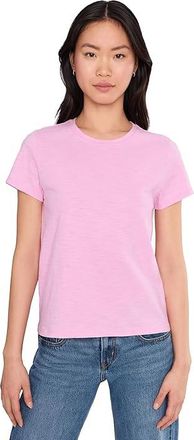 Lilla P Short Sleeve Back Seam Crewneck Womens Clothing Taffy : SM, Cotton