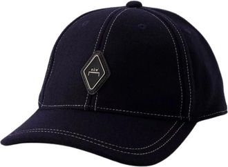 A-Cold-Wall* Navy Blue Diamond Cap - Katoen - Heren - Petten - Blauw - ONE Size - Katoen - Accessoires