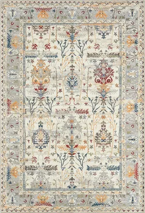 Nazar Rugs Alfombra de sal&oacute;n cl&aacute;sica lavable - crema 120x170cm