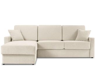 BLOOMINGLOFT 3-Sitzer Ecksofa Portia mit Bettfunktion (120 x 195 cm) Eckteil links